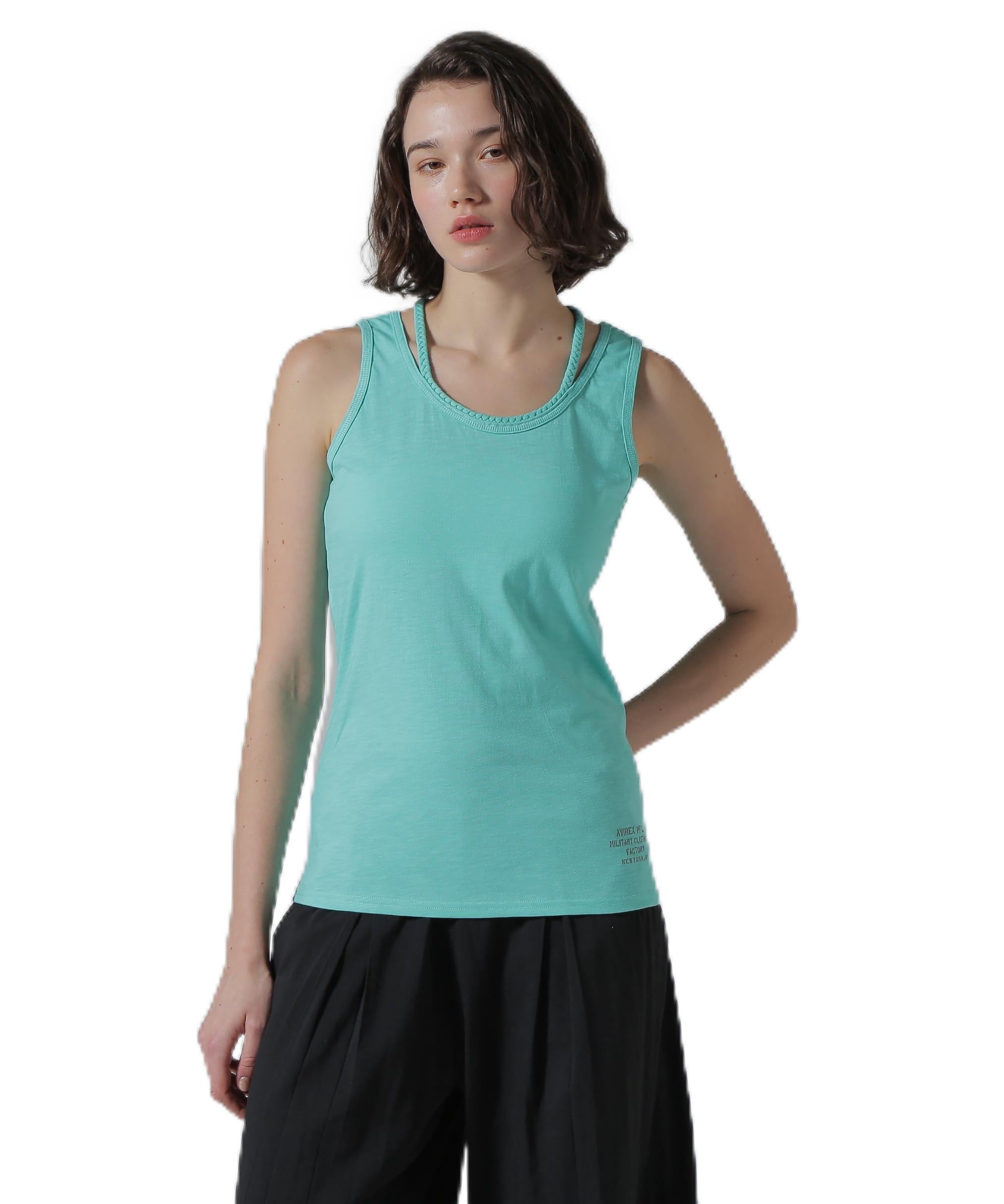 

AVIREX BRAID TANK TOP women s S size 429 mint 783-3937601