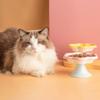 Neck Protection Ceramic Cat Bowl Anti Tipping Pet Drinking Eating Feeder  Snack Dish
