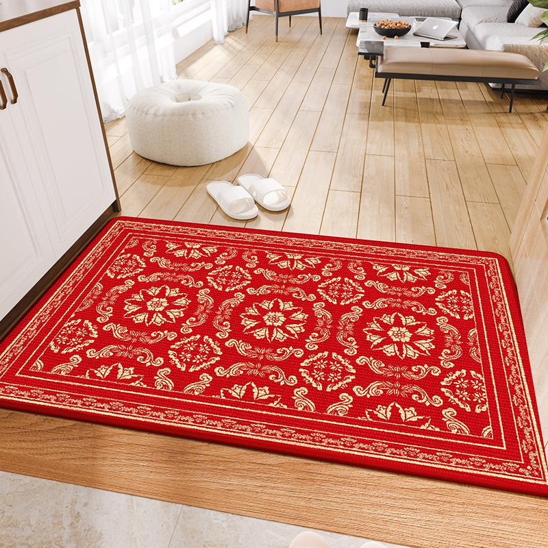 Nový čínský vstup a výstup bezpečný novoroční podložka do dveří Červená slavnostní podložka protiskluzová novoroční dveře odolné proti opotřebení