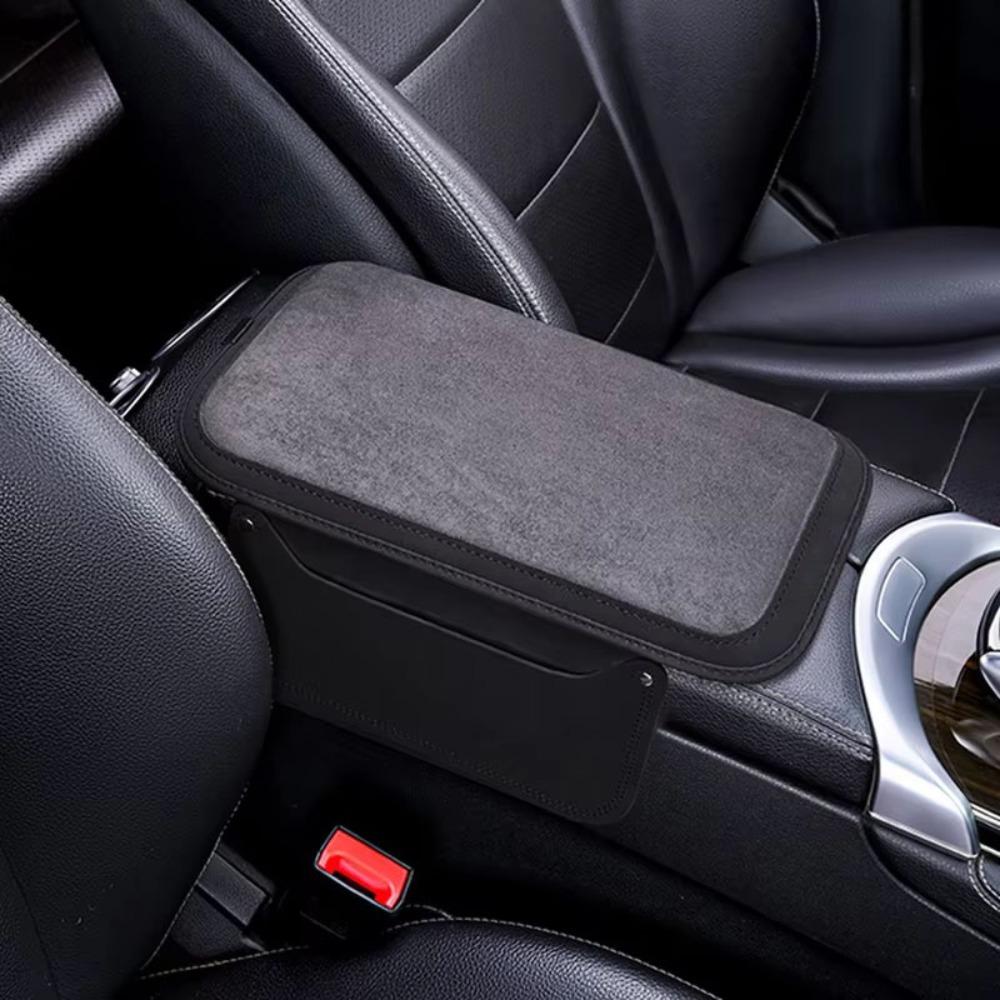 PU Leather Center Console Armrest Cushion Thicken Car Elbow Support Pad  Center Console