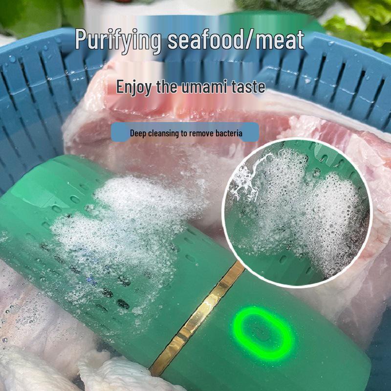 Automatic Wireless Fruit & Vegetable Washer: Portable Capsule for Pesticide and Residue Removal, Sterilization, and Disinfection