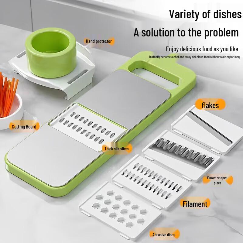 Multi-functional Vegetable Slicer Shredder Grater