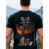 Men'S Black Mazinger Z Retro Anime Graphic Tee - Classic Japanese T-Shirt Manga Shirt Featuring Heat Transfer Print Comfortable Regular Fit Outdoor