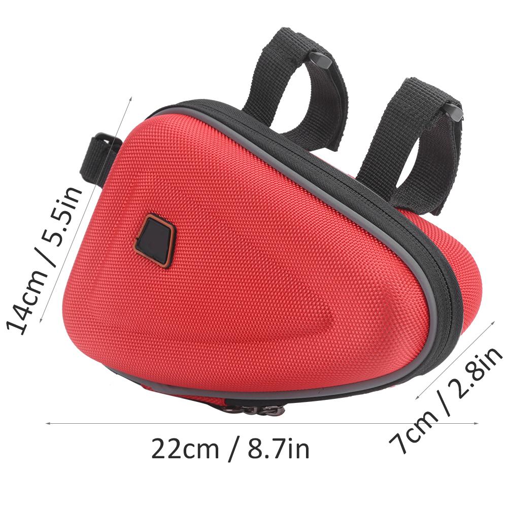 EVA Front Tube Bag Waterproof Triangular Mountain Bike Frame for Phone Wallet Keys Tool