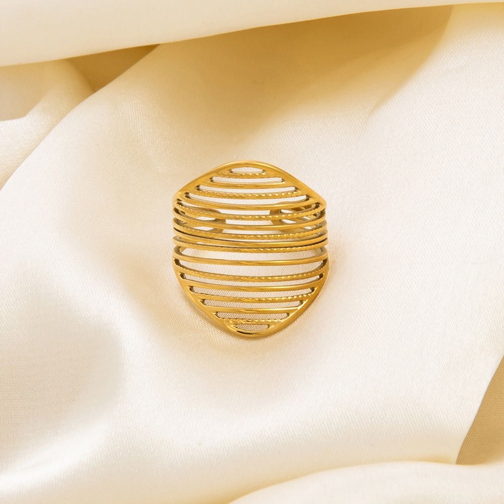 Verstellbarer Irregulärer Ring Echtheit Damenring Übertriebener Mehrschichtiger Ring Geschenk