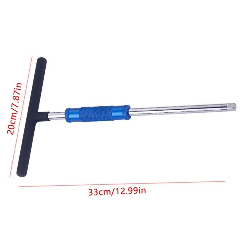Premium 3/8 T Handle Spanner 3/8inch Drive T-Handle Wrench with 1/4inch and 1/2inch Adapter For Automotive Service