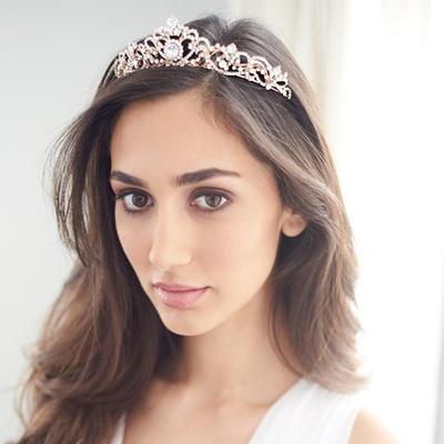 New Bridal Headwear, Exquisite Rhinestone Crown Bride Princess Crown Wedding Accessories Crown Hair Accessories