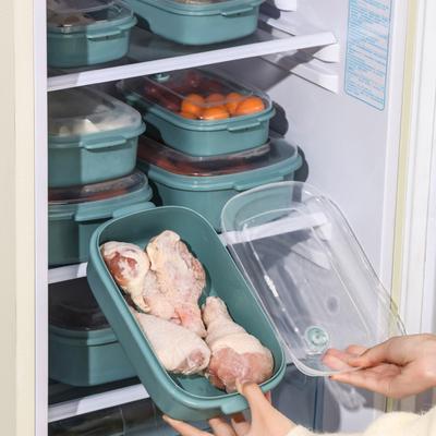 Yousheng 1/3 Piezas Caja de Almacenamiento de Alimentos Libre de BPA Resistente al Calor Diseño Apilable Organizador de Almacenamiento Fiambrera Calentable en Microondas con Tapa