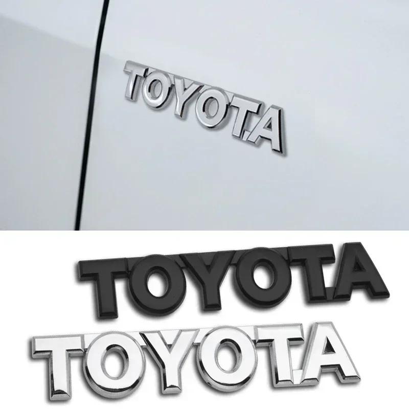3D ABS Car Trunk Tail Sticker Emblem Badge Decals for Toyota Chr rav4 Yaris prius avensis Corolla Camry Aygo Hrv Prado Hilux