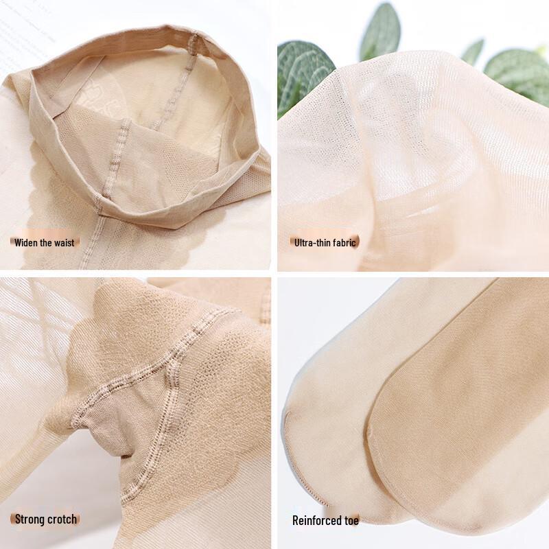 Langsha Women's Sheer Bikini Crotch Pantyhose