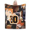 Haikuu Japan Manga Merch Blanket Ultra-Soft Flannel Throw Blanket Cozy Bedding Throws