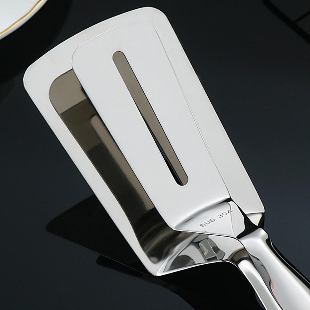 1PCS Mirror 304 Stainless Steel Steak Clip Household Kitchen Multi-functional Food Clip Barbecue Fried Fish Steak Shovel Pancake