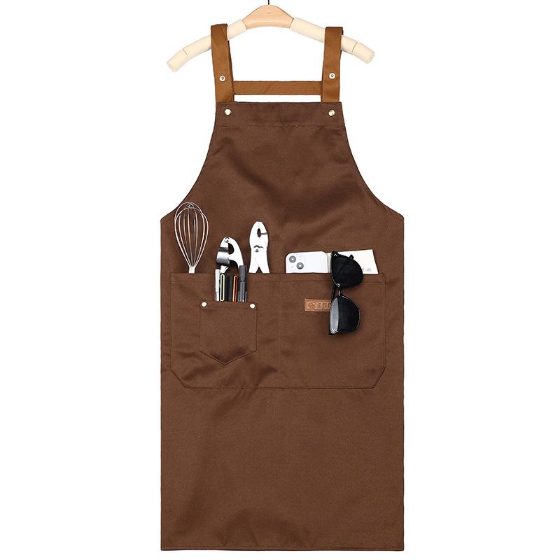 Aventais de Cozinha para Cozinhar Respiráveis Resistentes ao Desgaste Aventais de Cintura Adulto Anti-Incrustantes Macios Roupas de Trabalho para Restaurante Casa