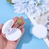 Velvet Shell Jewelry Box White Shells Shaped Earring Ring Storage Case Showcase Display Organizers Decorative Holder Small Gifts Boxes