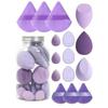15-Piece Non-Latex Makeup Sponge Set: Gourd, Water Drop, and Slant-Cut Beauty Eggs
