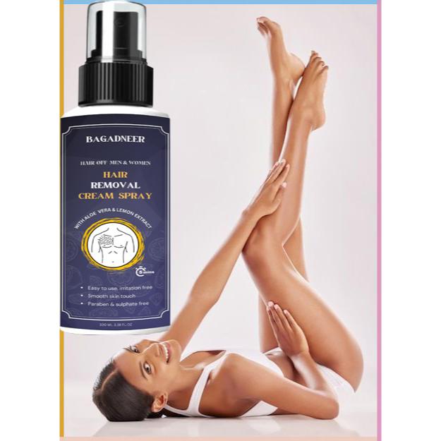 Haarentfernungscremespray für Frauen | Schmerzloses Körperhaarentfernungsspray für Beine, Hände, Achseln und Rücken (100ML)