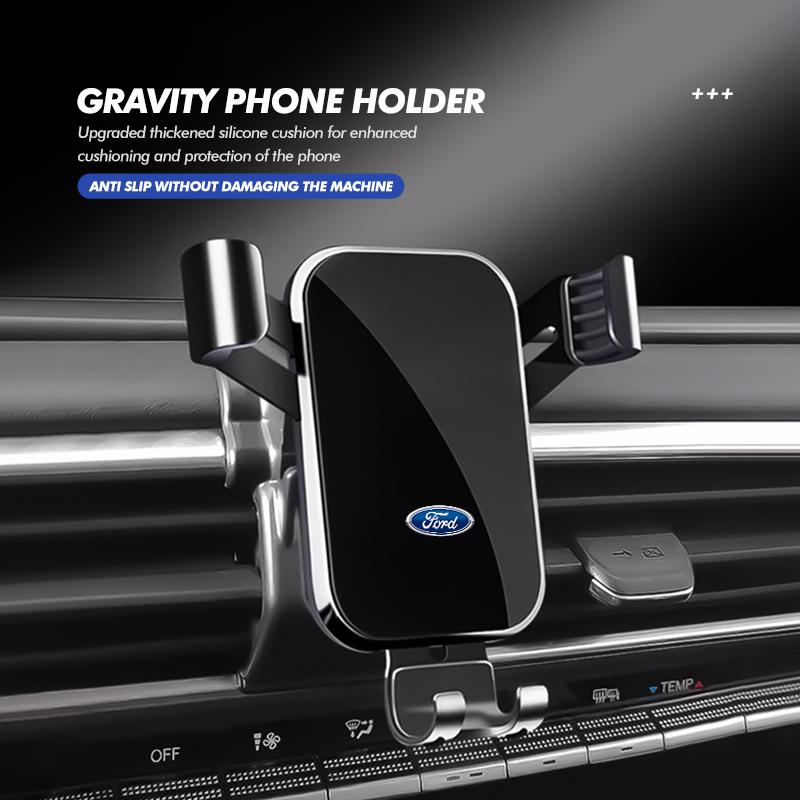 Car Logo Air Vent Universal Auto Phone Holder Interior Accessories For Ford Focus mk2 mk3 mk4 Fiesta Ranger Mondeo S-MAX Kuga