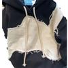 Contrasting Color Men's Long-sleeved Splicing Sweater Trendy Men's Autumn Loose Hong Kong Style Hooded Top Jacket