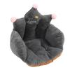 Office Chair Cushion Semi Enclosed Crown Shape Polyester Fiber Seat Cushion for Dormitories Home