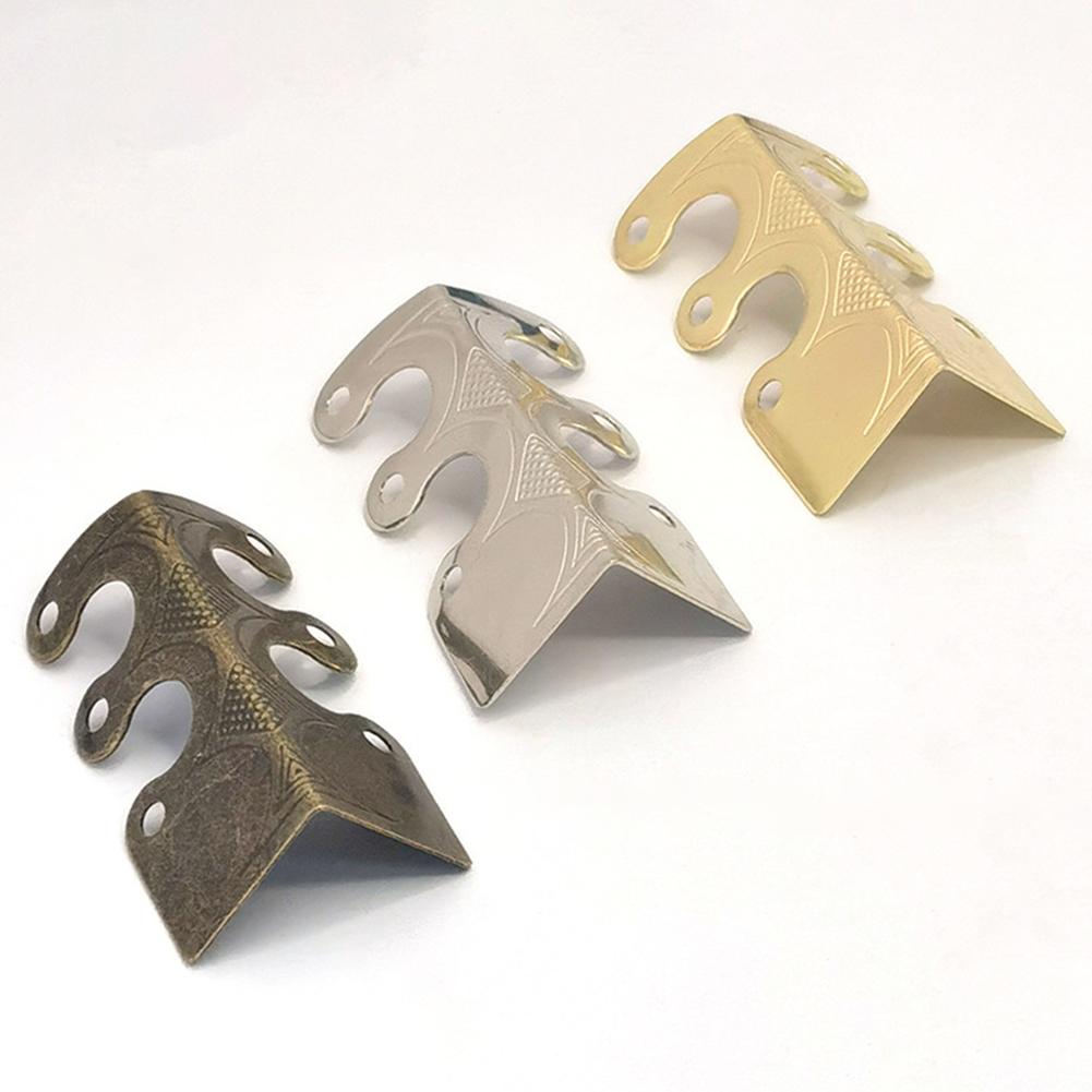 Set of 6 Vintage Metal Corner Protectors for Long Lasting Baseboard Care