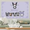 Cute KKuromi Tapestry Wall Hanging Tapestry Art Deco Blanket Curtain Hanging At Home Bedroom Living Room Decor
