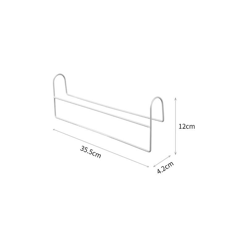 Space Saving Closet Hanger Organizer Metal Iron High Low Staggered Multi Function Wardrobe Clothes Hanger Rod Home