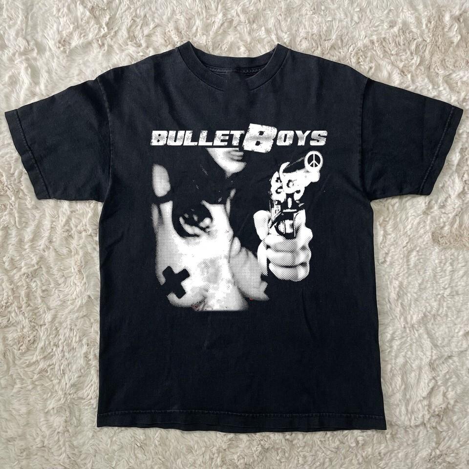 Rare BULLETBOYS Band Short Sleeve Black All Size Shirt AM35 XXXL