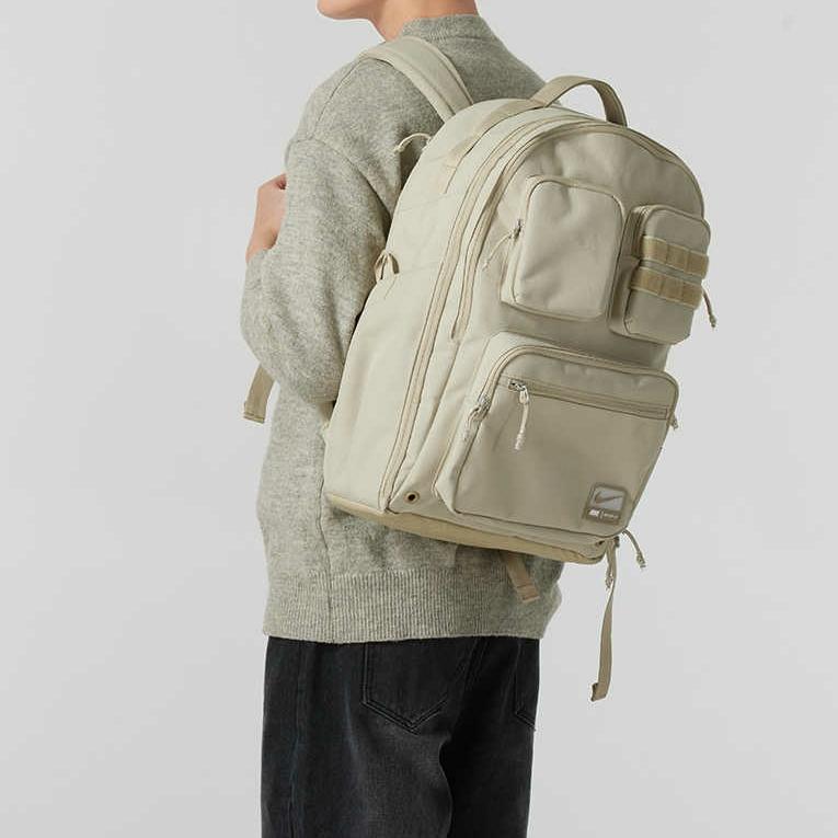New Nike Fabric Backpack Unisex Khaki FN4120-251