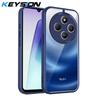 KEYSION Transparent Phone Case for Redmi 14C Soft Silicone+PC Clear Shockproof Phone Back Cover for Xiaomi POCO C75