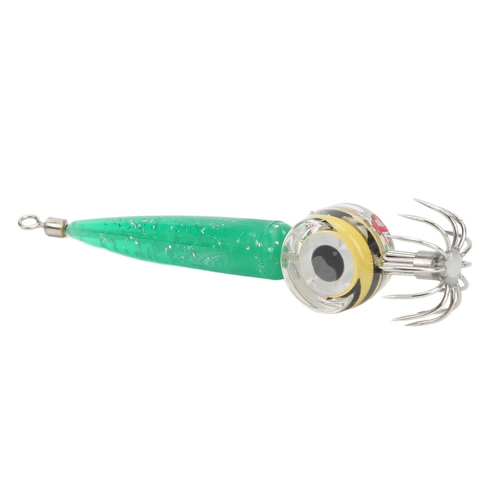 Światło Przynęty Wędkarskiej Haczyk Niskie Zużycie Energii LED Świecący Haczyk Wędkarski do Wędkarstwa MorskiegoZielony