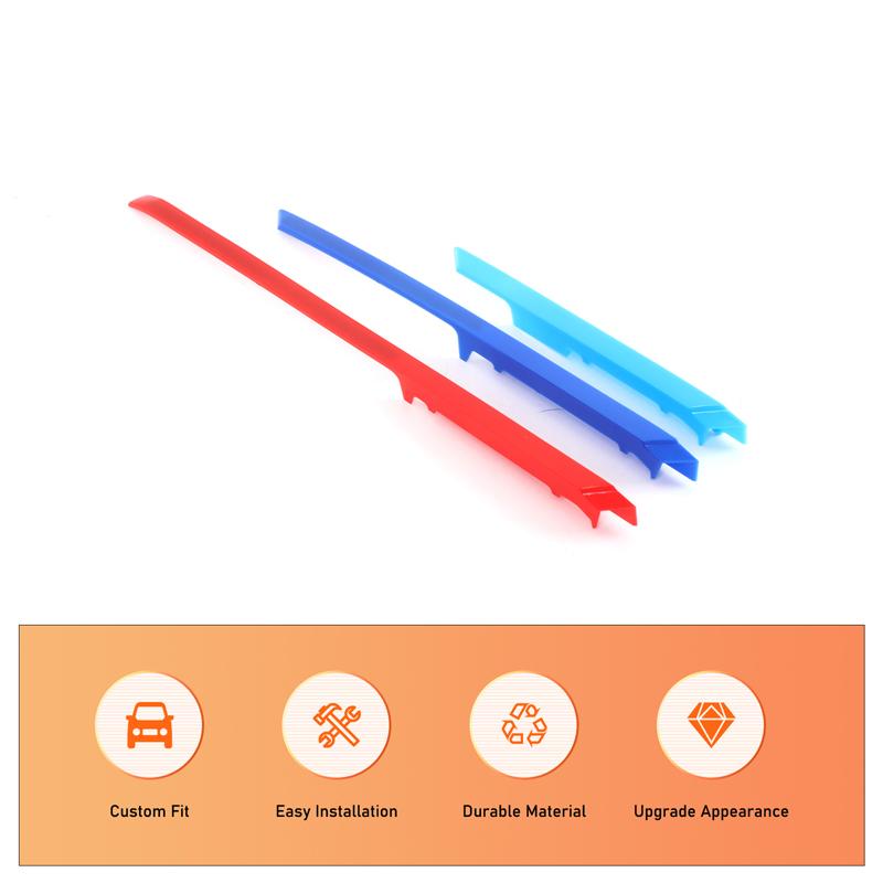 Car Front Grille Trim Strips Three Color Grille Decoration Accessories Car Exterior Moulding Suitable for BMW X3 G45 2025+
