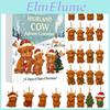 Christmas Blind Box Highland Cattle Series Acrylic Holiday Decorations For Festive Tree Ornaments And Gifts