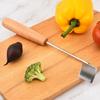 Ergonomic Corn Stripping Tool Stainless Steels Construction Smooth Peeling Corn Peeler Comfortable Wooden Handle