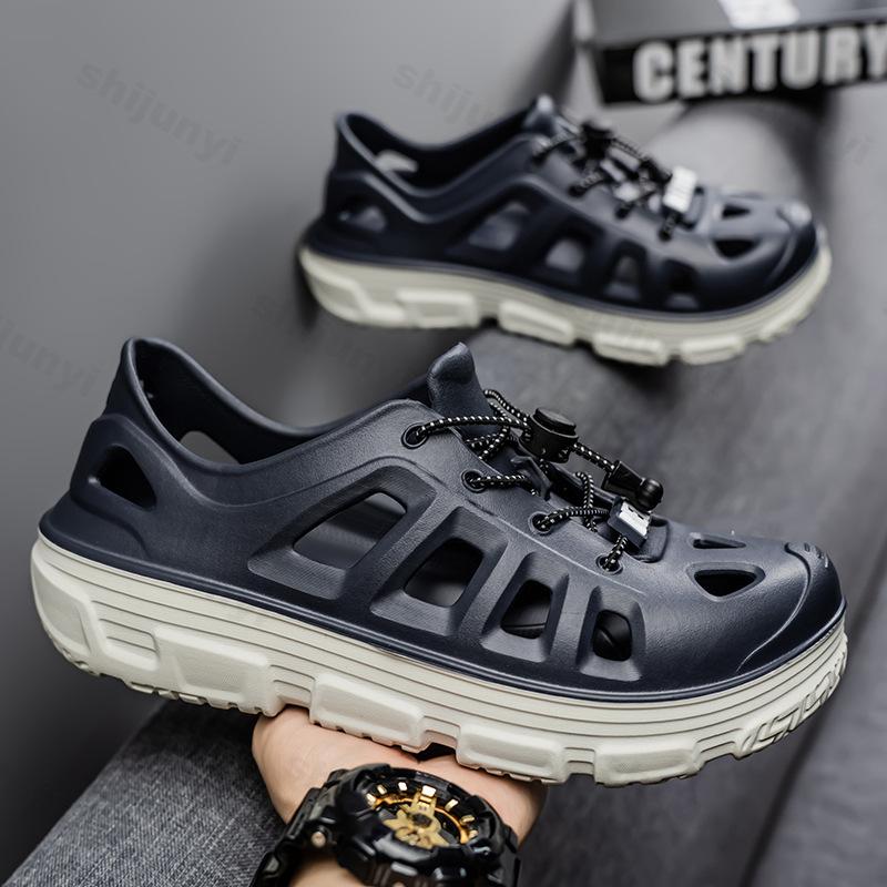 Módní duté ležérní boty pánské 2025 léto nové silná podrážka sportovní módní trend sandály venkovní pláž prodyšné tenisky cool tenisky