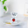 Artificial Crystal Bear Love Heart Heart-shaped Bear Bear Ornament Bear Figurines  Table Ornament