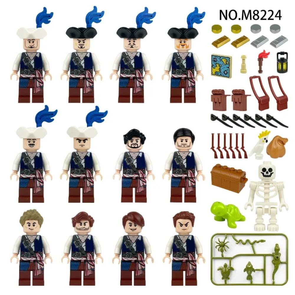 M8248people Inland Sea Pirate Gang Cross-border Wholesale Children Assemble Small Particles Building Block Toysanimalaccessories