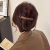 2024 Women's High-End Khaki Flower Claw Clip: Elegant Twist Hairpin for Back of Head