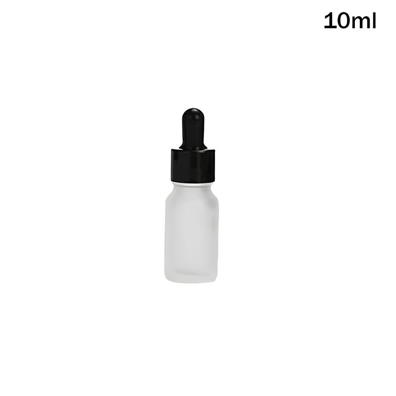 10/50/100ml Klare mattierte Glasflaschen Tropfflasche Lotionflasche Glas leere Flasche Wiederverwendbare Spenderflaschen
