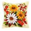 Cross-stitch Cushion Kit Flowers
