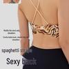 Laihushui Leopard Print Fixed Cup Sports Bra