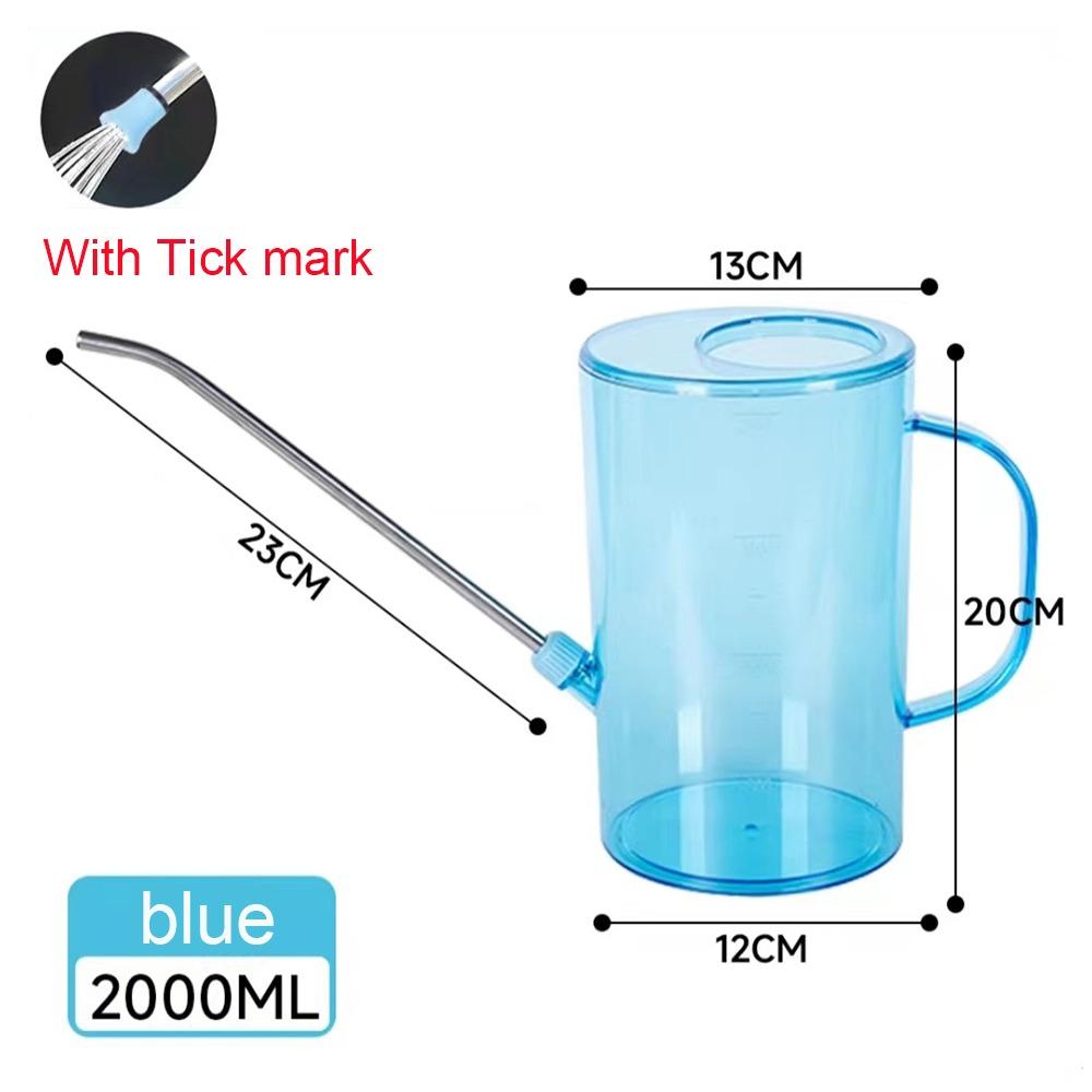 Stainless steel Garden Watering Can Long Nozzle With Tick mark Watering Bucket 1.5L/2L Watering kettle