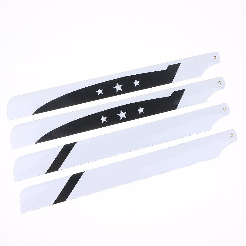 For 450 Series Rc Helicopter Glass Carbon Main Rotor Blade Replacement Parts Diy Rc Helicopter Propeller Accessories 1Pair