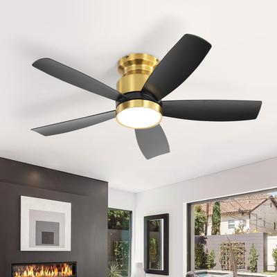 Sofucor 106,7cm Deckenventilator mit umkehrbarem DC-Motor, 5 ABS-Flügeln, 1/4/8h Timer, 6 Geschwindigkeiten
