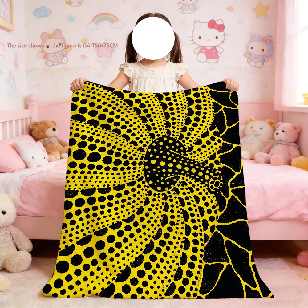 Blanket For Soft Pattern Throw Blanket for Picnic Y-Yayoi-K-Kusama Fashion Art Bed Sofa Home Bedroom Cozy Warm Comfortable