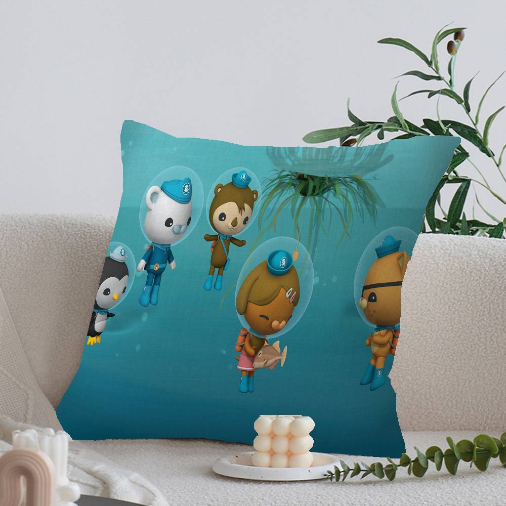 The Octonauts cartoon printed Cushion Cover Inches Farmhouse Decor Home Throw Pillow Covers for Couch Decorations