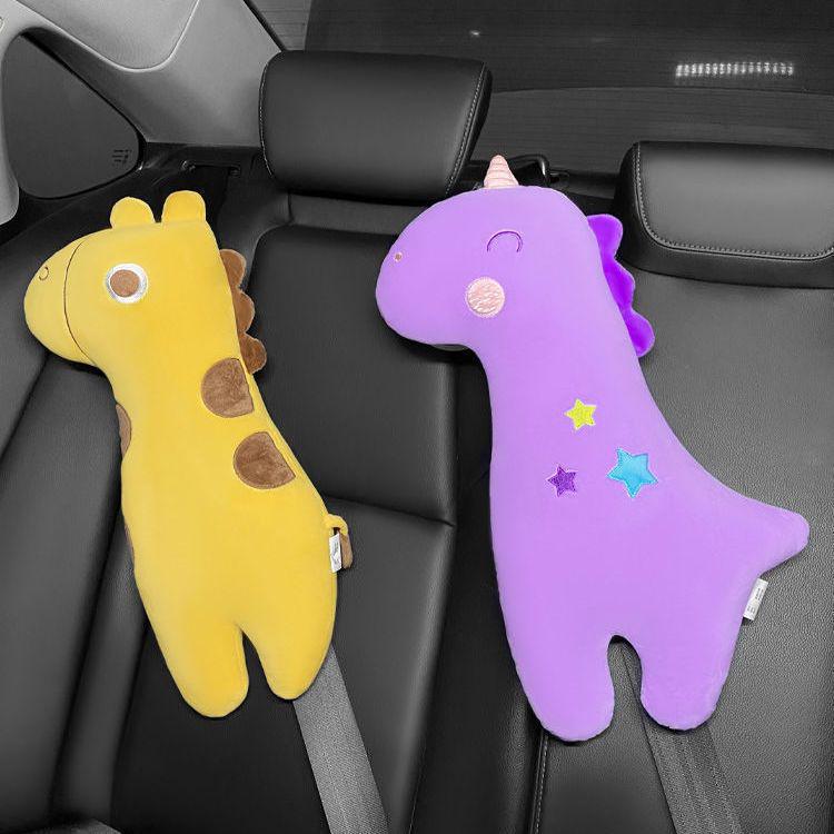 Cartoon Neck Pillow & Shoulder Cover for Children’s Car Seatbelt