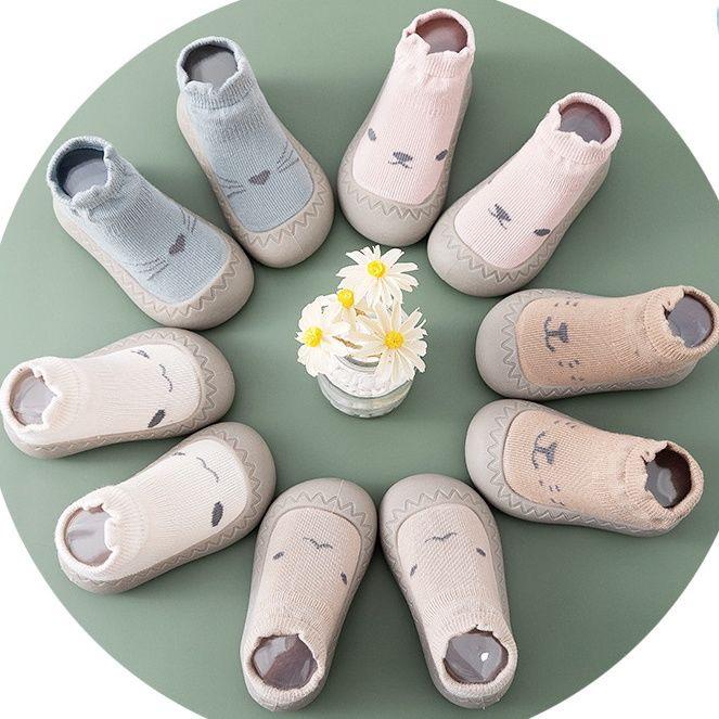 2024 Spring/Summer Soft Sole Baby Walking Shoes, Non-Slip Infant Prewalker Floor Socks for Boys and Girls