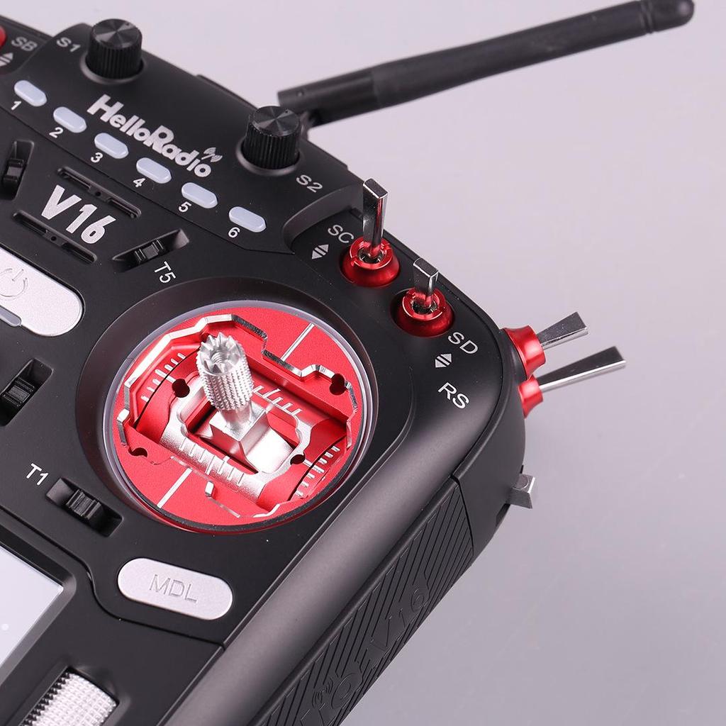 HelloRadio V16 MAX: Open Source Multi-Protocol Remote Control with Metal Joystick and High-Frequency EdgeTX for Drones
