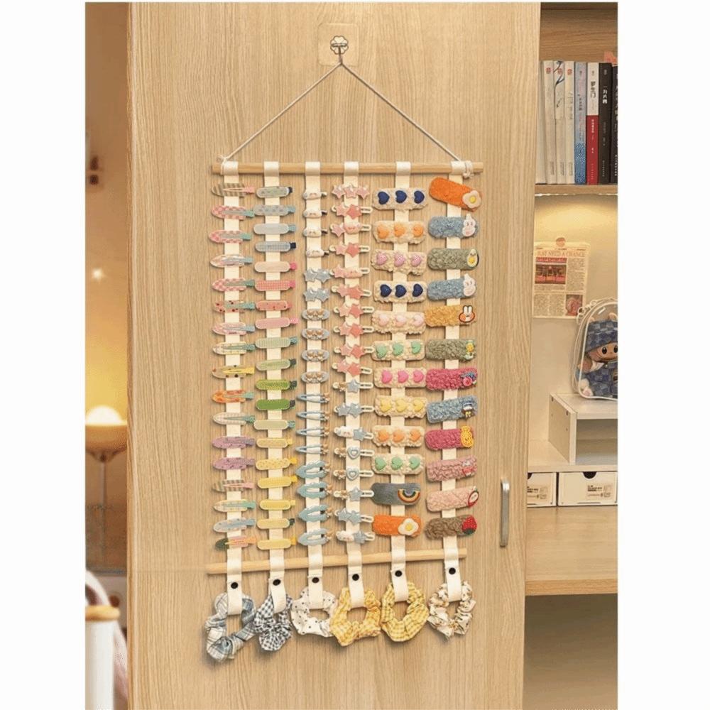 Wall Hanging Hair Bows Organizer Space Saving Headband Display Holder Hair Clip Storage  Home