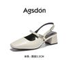 Augustine sandals women's summer 2025 new high heels French bag head with soft sole beautiful cool single shoes